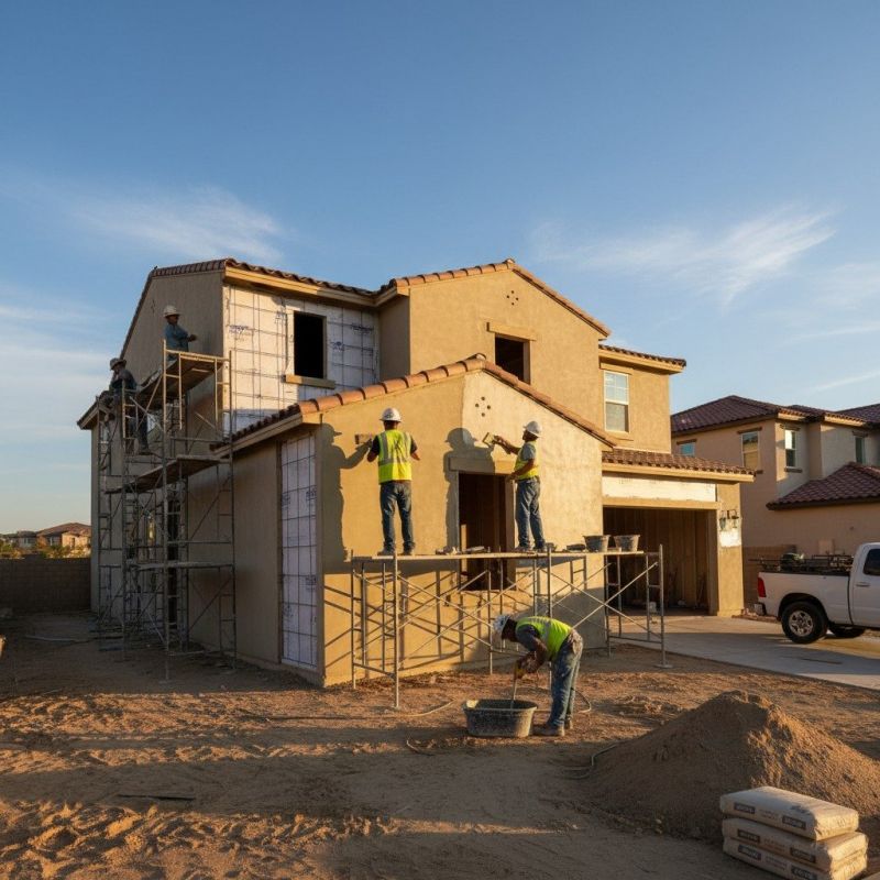 Local Residential Stucco pros at work